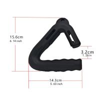 1 par de mangos triangulares de agarre vertical para fitness 90 ° con orificio para cuerda pórtico mango vertical antideslizante multifuncional - details 0