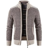Suéter grueso para hombre, cárdigan informal suelto, chaqueta de punto con cremallera, ropa de calle, otoño e invierno - details 0