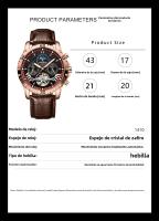 Reloj mecánico para hombre totalmente automático de marca suiza nuevo reloj luminoso impermeable. - details 0