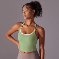 Ropa interior deportiva de realce para mujer, sujetador de Yoga para Fitness, gimnasio, entrenamiento, correr, camiseta sin mang - details 32