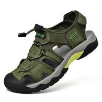 Gran tamaño Baotou sandalias casuales de cuero de playa para hombres sandalias de hombre de cuero de trazabilidad transpirable al aire libre de verano - details 17
