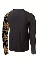Camiseta de neopreno para hombre, Camiseta de nailon y elastano, cuello redondo, manga larga, secado rápido, adecuada para hombre - details 15