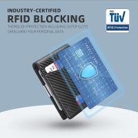Cartera de Hombre Delgada de Fibra de Carbono Bloqueo RFID, Tarjetas de Crédito, Clip para Billetes, Regalo para Hombres - details 4
