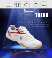 Nuevos Zapatos De Tenis De Mesa Profesionales Para Hombres Y Mujeres, Bádminton Antideslizantes Para Parejas, Zapatillas De Bádminton Ligeras Azules Y Rojas - details 1