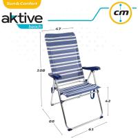 Conjunto 2 Sillas Pleg Alu 5pos 61x66x108cmc/asa-mykonos - details 2