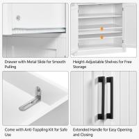 Armario de Almacenamiento Ajustable en Altura 183.5x76.5x40.5 cm Versátil para Cocina y Comedor - details 5