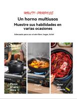 Estufa de Picnic Portátil Parrilla para Barbacoa al Aire Libre Estufa de Olla Caliente para el Hogar Estufa de Gas - details 2