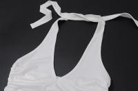 BUNO-Top corto informal liso con cuello Halter para mujer Y2K, camisetas elegantes sin mangas con cuello de pico, ropa de calle Formal, chaleco deportivo para mujer - details 6