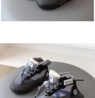 Zapatos deportivos para niños nuevos zapatos de invierno para invierno zapatos casuales de cuero de caña alta para niños zapatos de algodón grandes de terciopelo zapatos para niñas - details 8