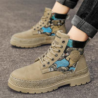Nuevos Zapatos Martin Personalizados Suela Gruesa de Paja Diseño de Dibujos Animados de Osito - details 1