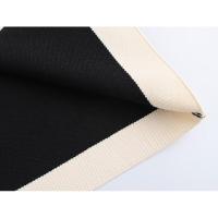 Vestido corto de punto con cuello polo y mangas hasta el codo para mujer, estilo vintage, con parches negros, mini vestido informal de otoño. - details 9