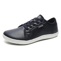 Zapatos cómodos minimalistas para hombres con punta ancha, descalzos, zapatos de caída cero, zapatillas de deporte unisex de cuero informales, zapatos ligeros para caminar - details 13