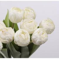 7 uds/paquete de ramas de tulipán artificiales realistas simulación DIY flores de seda decoración del hogar flores falsas florales de 44CM - details 15
