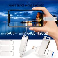 JASTER Flash Drive de Alta Velocidad de 256GB Cable USB 3.0 para Iphone Lightning Plata OTG - details 8