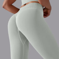 Hamidou-pantalones de Yoga sin costuras para mujer, ropa deportiva de Fitness, Leggings de cintura alta, pantalones de ejercicio para correr, 11 colores - details 31