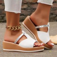 Zapatillas de verano para mujer, zapatos informales con tacón de cuña a la moda - details 3