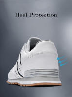 Zapatillas de deporte de cuero para hombre, zapatos deportivos informales para exteriores, antideslizantes, transpirables, cómodos para caminar - details 7