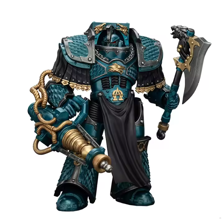 JOYTOY 1/18 Figura de acción The Horus Heresy Alpha Legion 
 Terminador Lernéico con Cañón de Rayo de Conversión - 1