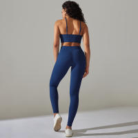 Hamidou-Conjunto de ropa deportiva de dos piezas para mujer, Leggings de cintura alta para gimnasio, Top corto, trajes deportivos de Fitness, ropa deportiva con lavado ácido - details 43