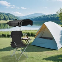 Rcynview Silla plegable Respaldo Sillas de comedor plegables Silla de oficina para reuniones Silla de camping para el hogar Taburete plegable de ocio Pesca portátil al aire libre Camping Tamaño: 50x50x90-120 cm 1 pieza - details 1