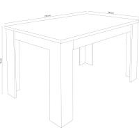 Mesa de Comedor Extensible, Modelo Corfu Color Cambria, Medidas Mesa: 138 x 76 x 88 cm de Fondo - details 2