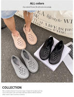 Zapatillas deportivas al aire libre material EVA suela gruesa aumentando la marea verano playa baotou agujero zapatos nuevos hombres y mujeres - details 2