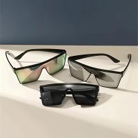 3 Pares de Gafas de Moda Estilo Tecnológico Moderno con Montura Integrada Multicolor para Hombre - details 2