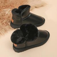 Tobillo impermeable para mujer, zapatos cálidos de felpa, botas de nieve antideslizantes con forro de piel, invierno, 2023 - details 7