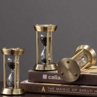 Reloj de Horas de Vidrio Hecho a Mano Retro Europeo Temporizador Clásico de Metal con Arena Creativa Decoración de Escritorio Regalo - details 4