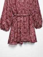 Ropa de mujer europea y americana mini vestido estampado de mujer popular - details 10