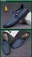 Sandalias deportivas informales ligeras de piel de cerdo para hombre con logo de canguro, correas antideslizantes, estilo de caminar de verano, tenis transpirables - details 6