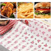 Papel encerado para envolver alimentos, 50 Uds., a prueba de grasa, jabón para hornear, papel de embalaje, sándwich, hamburguesa, alimentos, dulces, papel encerado a prueba de grasa - details 0