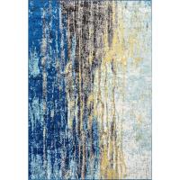 Alfombra cascada vintage abstracta, 152 cm x 243,8 cm, azul - details 7