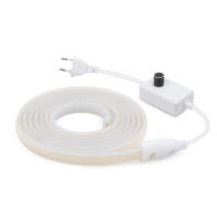 Tira de luces LED COB regulable, cinta de luz de neón, enchufe de la UE, 288 K, 3000K, 4000K, AC220V, CRI RA90, para jardín al aire libre, 6000 LED/M - details 10