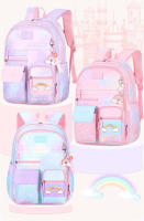 Mochila escolar para niñas con diseño de arco iris linterna kawaii bolsa de libros para estudiantes primarios regalo para niños satchel - details 0