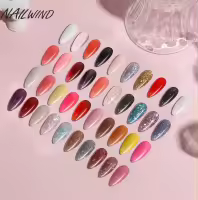NAILWIND-Juego de manicura semipermanente, esmalte de uñas semipermanente, Gel de extensión, pegamento, capa superior y Base, UV Led - details 15