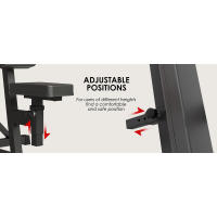 Mikolo Deltoid Shoulder Press hine, Elevación Lateral con Asiento y Respaldo Ajustables, Capacidad de Peso de 800 para la Parte Superior del Cuerpo hine - details 0