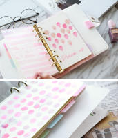 Cute 6 Rings Paper Index Divider For Binder Planner Notebook Stationery Candy Notebook Paper Divider Accessories A5 A6 - details 10
