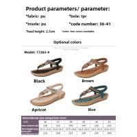 Elegantes Sandalias de Tacón Alto para Mujer Punta Redonda con Diamantes de Imitación - details 1