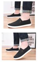 Zapatos de lona para hombre, calzado deportivo informal, cómodos zapatos de tabla para hombre, nuevos zapatos deportivos negros - details 15