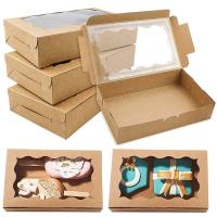 Cajas de Dulces de Pastel de Papel Kraft 10/20Pcs Ideal para Empaquetado de Joyas de Boda - details 7