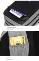 Mochila antirrobo con cerradura de contraseña para hombres, bolsa de computadora de carga usb, mochila de ocio empresarial - details 33