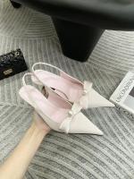 Nuevo temperamento de cabeza puntiaguda de satén, tacones altos, moda para mujer, lazo de perlas, bolsa de tacón fino, sandalias para la cabeza - details 31