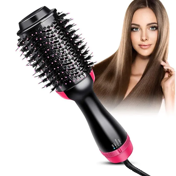 Peine de aire caliente multifuncional explosivo peine de pelo alisador de pelo rizador secador de pelo peine tres en uno peine de aire caliente - 1