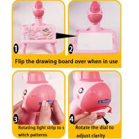 Proyector Led para niños, mesa de dibujo, juego de pintura de juguete, tablero educativo, herramientas de aprendizaje, juguetes de pintura para niños - details 1