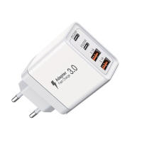 Cargador USB C de Carga Rápida Bloque de 4 Puertos, Dual PD+QC, Conector de Pared Tipo C Compatible con iPhone y Samsung Accesorios de Electrónica - details 6