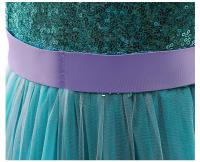 Vestido con luz LED, vestidos de princesa para niñas, disfraz de Sirenita Ariel, disfraz de carnaval, fiesta de cumpleaños, vestido elegante para niños - details 7
