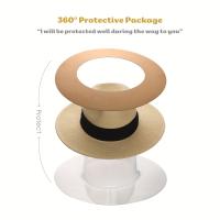 Sombrero De Playa De Paja Plegable Y Empacable Con Ala Ancha Para El Verano, Con Protección Solar UPF 50 + Estilo Panamá Fedora - details 7