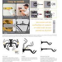 Estante de almacenamiento para bicicleta, colgador de pared plegable, resistente - details 1