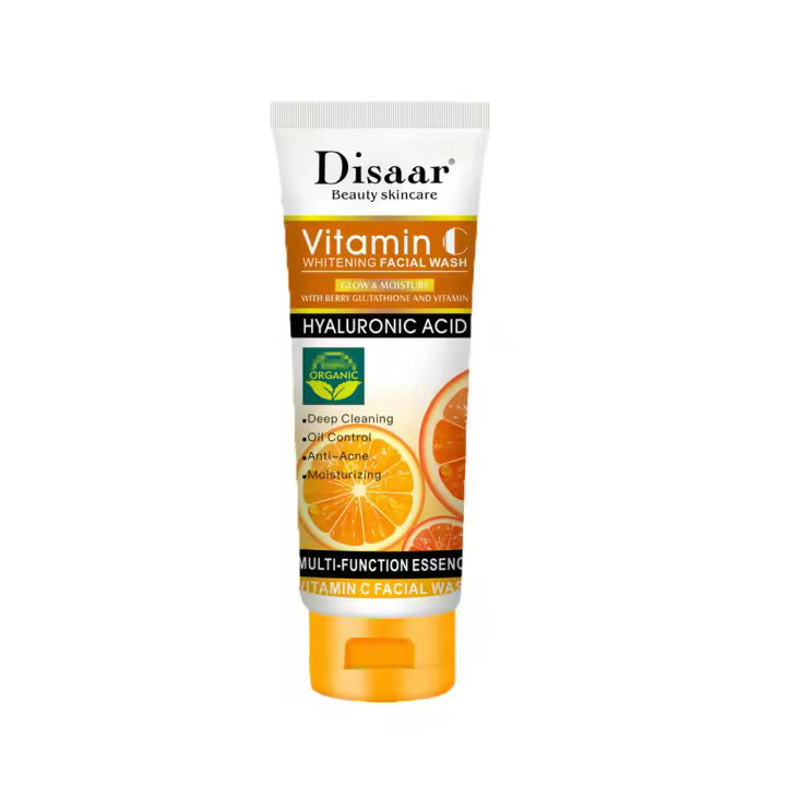 Disaar-Juego de cuidado Facial con vitamina C, limpiador Facial que desvanece las ojeras, crema para ojos, esencia para aclarar las manchas, cuidado VC - 1